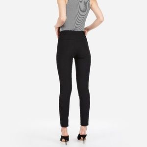 EXPRESS Black Mid Rise Stretch Skinny Pant